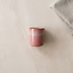 Espresso Tasse "simple things" in Rosa, Detailansicht von oben