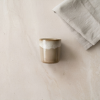 Espresso Tasse "simple things" in Beige, Detailansicht von oben
